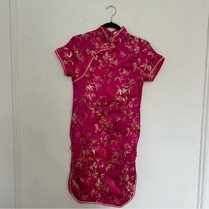 NWOT Magenta Qi Pao Chinese Traditional Dress